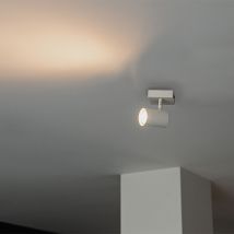Jeana - Spot plafond, plafonnier - 1 lumière - l 105 mm - Blanc - Moderne - éclairage intérieur - Salon i Chambre i Cuisine i Salle à manger - Qazqa