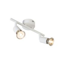 QAZQA jeany - Spot plafond, plafonnier - 2 lumière - H 115 mm - Blanc - Moderne - éclairage intérieur - Salon I Chambre I Cuisine I Salle à manger