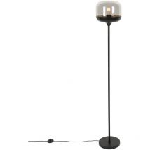 Kyan - Lampadaire - 1 lumière - h 150 cm - Noir et Or - Design - éclairage intérieur - Salon i Chambre i Cuisine i Salle à manger - Qazqa