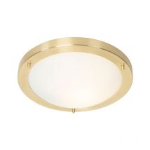 Lampada da soffitto yuma - Moderno - Acciaio,Vetro - Oro/Ottone - Tondo Max. 1 x Watt - Qazqa