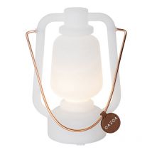 Lampada da tavolo storm - Moderno - Plastico,Acciaio - Bianco - Alltri (non sostituibile) led Max. 1 x 1.5 Watt - Qazqa