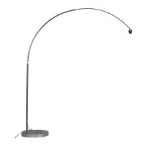 QAZQA Lampada da terra arco arc - Moderno - Acciaio - Cromo - Tondo Max. 1 x Watt
