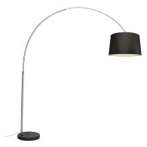 Lampada da terra arco Booglamp xxl - Moderno - Tessuto,Acciaio - Acciaio - Oblungo Max. 1 x Watt - Qazqa