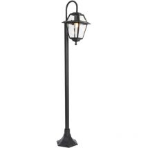 Lampada da terra berta - Classico - Alluminio,Vetro - Nero - Quadrato Max. 1 x Watt - Qazqa