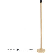 Lampada da terra mels - rustico - Legno - Legno - Tondo Max. 1 x Watt - Qazqa