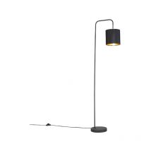 Lofty - Lampadaire avec Abat-Jour - 1 lumière - h 1405 mm - Noir - Moderne - éclairage intérieur - Salon i Chambre - Qazqa