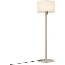 QAZQA Moderno Lámpara de pie escandinava para exterior beige con pantalla blanca IP44 - Mississippi Metálica /Aluminio /Plástico Redonda Adecuado