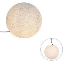 Nura - Lampadaire - 1 lumière - ø 35 cm - Gris - Moderne - éclairage extérieur - Qazqa
