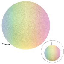 Nura - led Dimmable Lampe sur pied sphère variateur inclus - 1 lumière - ø 77 cm - Gris - Moderne - éclairage extérieur - Qazqa