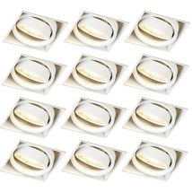 Qazqa - oneon trimless 50 - Spot encastrable - 12 pièces - l 8.8 cm - Blanc - Moderne - éclairage intérieur - Salon i Chambre i Cuisine i Salle à