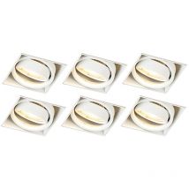 Oneon trimless 50 - Spot encastrable - 6 pièces - l 8.8 cm - Blanc - Moderne - éclairage intérieur - Salon i Chambre i Cuisine i Salle à manger