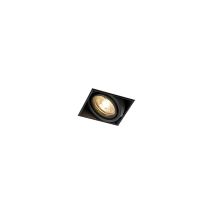 Oneon trimless 50 - Spot encastrable - 1 lumière - l 88 mm - Noir - Moderne - éclairage intérieur - Salon i Chambre i Cuisine i Salle à manger - Qazqa