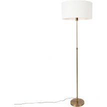 Parte stof - Lampadaire avec Abat-Jour - 1 lumière - h 169 cm - Bronze - Design - éclairage intérieur - Salon i Chambre i Cuisine i Salle à manger