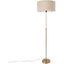 Parte stof - Lampadaire avec Abat-Jour - 1 lumière - h 169 cm - Bronze - Design - éclairage intérieur - Salon i Chambre i Cuisine i Salle à manger
