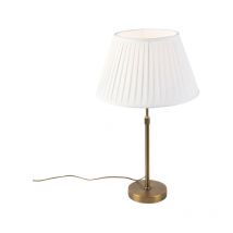 Qazqa - parte - Lampe de table - 1 lumière - ø 350 mm - Blanc - Classique/Antique - éclairage intérieur - Salon i Chambre i Cuisine i Salle à manger