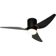 Patty - led Dimmable Ventilateur de plafond variateur inclus - 1 lumière - ø 123 cm - Noir - Moderne - éclairage intérieur - Salon i Chambre i
