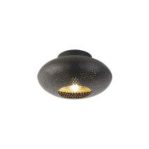 Radiance - Plafonnier - 1 lumière - ø 25 cm - Noir - Oriental - éclairage intérieur - Salon i Chambre - Qazqa