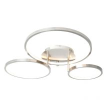 Qazqa - rondas - led Dimmable Plafonnier variateur inclus - 1 lumière - l 770 mm - Acier - Moderne - éclairage intérieur - Salon i Chambre i Cuisine
