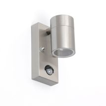 Solo - Eclairage exterieur avec detecteur de mouvement - 1 lumière - h 150 mm - Acier - Moderne - éclairage extérieur - Qazqa
