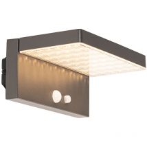 Sunnie - led Dimmable Applique murale avec capteur solaire solaire variateur inclus - 1 lumière - l 18.8 cm - Gris foncé - Moderne - éclairage