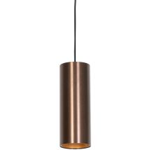 QAZQA tubo - LED SmartSuspensionincl. wifi - 1 lumière - Ø 9.65 cm - Bronze - Moderne - éclairage intérieur - Salon I Chambre I Cuisine I Salle à