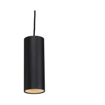 Tubo - Petite suspension - 1 lumière - ø 100 mm - Noir - Design, Moderne - éclairage intérieur - Salon i Chambre i Cuisine i Salle à manger - Qazqa