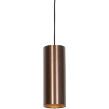 Tubo - Suspension - 1 lumière - ø 9.65 cm - Bronze - Design - éclairage intérieur - Salon i Chambre i Cuisine i Salle à manger - Qazqa