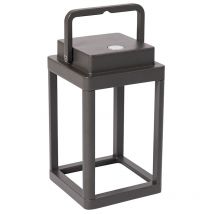 Yara - led Dimmable Lampe de Table sans fil rechargeable usb variateur inclus - 1 lumière - l 10 cm - Gris foncé - Moderne - éclairage extérieur