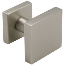 Endex -Bouton Square Street Mod.Qubik-2 Effet Inox