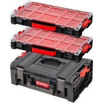 Qbrick System - Boîte à outils Set pro Technician Case 2.0 450 x 332 x 171 mm 12 l IP54 + 2x pro 100 Organizer 452 x 296 x 79 mm 5 l IP54