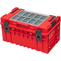Qbrick System - one 350 2.0 Expert red ultra hd Custom Mallette à outils modulaire organisateur 585 x 385 x 320 mm 38 l empilable IP66