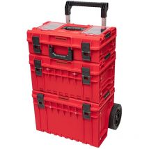 Qbrick System - one Cart Profi Set 2.0 red ultra hd Custom + one 350 Profi 2.0 red ultra hd Custom + one 200 Profi 2.0 red ultra hd Custom empilable