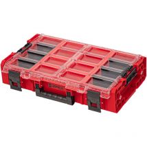 One Organizer xl 2.0 red ultra hd Custom 582 x 387 x 131 mm 13,5 l IP66 avec 8 inlays et 6 séparateurs - Qbrick System