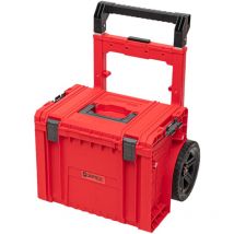 Pro Cart 2.0 Plus red ultra hd empilable 490 x 415 x 660 mm 29 l IP54 poignée télescopique double amovible - Qbrick System