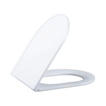 Qeramiq - Dely Abattant wc - frein de chute - déclipsable - Slim - Blanc brillant