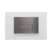 QeramiQ Push Plaque de commande DualFlush pour bâti-support Geberit UP320 Métal rectangulaire Gunmetal
