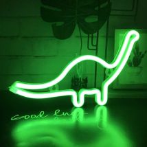 Yzmrbdqc - QiaoFei Lumière Néon led Signe de Dinosaure en Forme de Décor Lumière, Décoration Murale pour Nol, Fête d'anniversaire, Chambre d'enfants,
