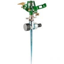 Quincaillerie De La Gironde - Irrigatore circolare con testa in metallo su picchetto