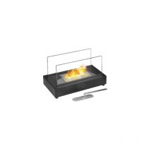 Dekorativer Bioethanol-Kamin Schwarz 355 x 180 x 205 mm