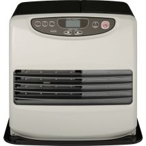 Qlima - Poêle à pétrole électronique sre 9046 C-2 blanc et marron 4650 w