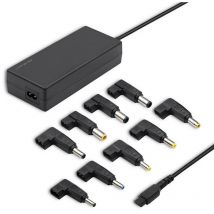 Qoltec - 50012 Automatischer Universal-Netzadapter 90W 8 Plugins +Stromkabel