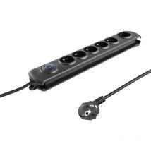 Qoltec - parasurtenseur - ca 230 V - 3680 W - 6 CONNECTEUR de sortie - europe (50112)