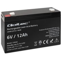 Qoltec - desconocido 53048 agm battery 6 v 12 ah