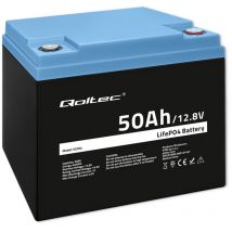 Qoltec Lifepo4 Lithium-eisenphosphat-batterie 12,8 V 50 Ah 640 Wh Bms