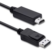 Cavo Qoltec DisplayPort v1.1 a HDMI 4K 1m – Trasferimento video e audio – Elettricità