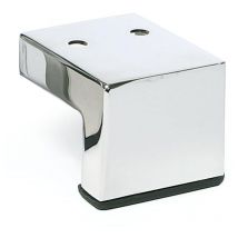 Q&q - Q&Q pata metalica roxanne h50 cromo , La pata metálica Roxanne es ideal para sofás y muebles, fabricada en metal duradero, con un acabado en
