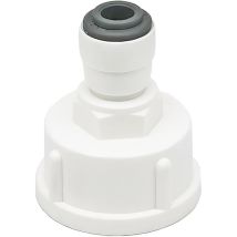 Beijiyi - Qrity 1 Pièces Raccord Tuyau Eau Frigo, Connecteur Rapide 1/4' Converti en Femelle 3/4", Double Joint, Connecteurs Rapides de Filtre à Eau