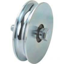 Ruota Per Cancello g. Tonda 20 Con Bullone 2 Cuscinetti Mm 140 - 4 Pz