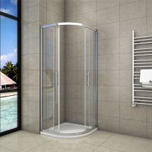 1000x1000x1900mm Quadrant Shower Enclosure Sliding Door - Chrome