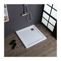 Brixo - Quadratharz Duschschale 80x80 Low Edge Slim 3cm Ultra resistent modernes Design